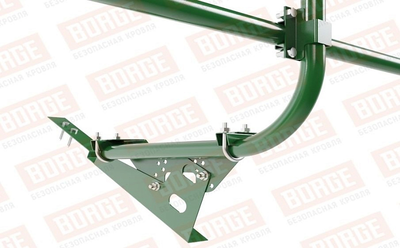 Кровельное ограждение Borge для кровли из композитной черепицы оцинкованное RAL 6002, 300*60 см