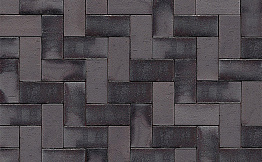 Клинкерная брусчатка Westerwaelder Klinker PK815 Schwarz-bunt Edelglanz, 200*100*52 мм