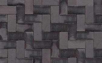 Клинкерная брусчатка Westerwaelder Klinker PK815 Schwarz-bunt Edelglanz, 200*100*52 мм