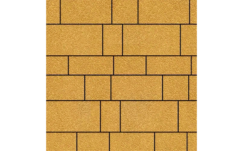 Плитка тротуарная SteinRus Инсбрук Тироль Б.4.Псм.6, Native, желтый, толщина 60 мм