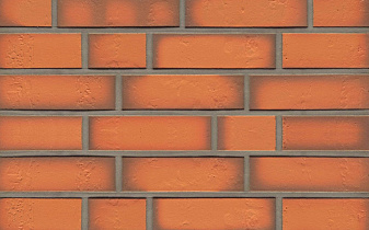 Клинкерная плитка под кирпич Feldhaus Klinker NF 14 R718 accudo terracotta vivo 240*71*14 мм