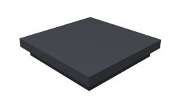 Колпак на столб Grand Line плоский 820*425 мм 0,5 Satin с пленкой RAL 7024