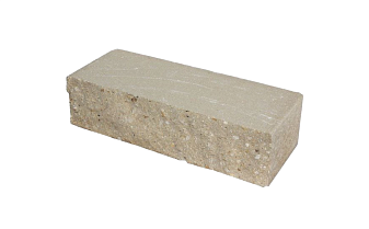 Кирпич гиперпрессованный Акварид, Дикий камень (ложок), Песочный, полнотелый, 250*100*65 мм