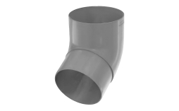 Колено трубы 67˚ BRAAS, 150/100 мм, ПВХ, графит