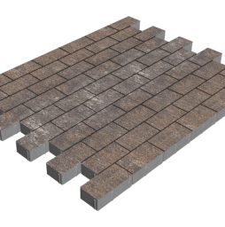 Плитка тротуарная SteinRus Прямоугольник Б.6.П.6, гладкая, Сепия, 200*100*60 мм