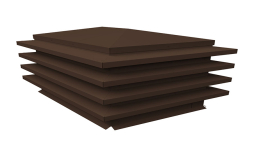 Дымник на трубу Grand Line елка 1400*600 мм GreenCoat Pural BT matt RR 887