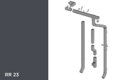 Квадратная водосточная система Orima 110/85*85 мм, RR 23