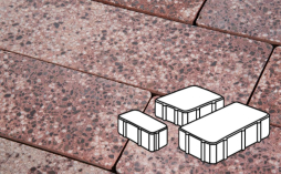 Плитка тротуарная Готика, Granite FINO, Новый Город Б.2.Псм.6, Сансет, 240/160/80*160*60 мм
