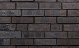 Клинкерная плитка под кирпич Westerwaelder Klinker KLINKER BRICK WK85KS Eisenschmelz-Schwarzbraun Kohle Spezial, 240*71*15 мм