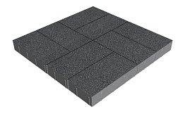 Плитка тротуарная SteinRus Грас Б.4.П.8, Antico, черный, 400*200*80 мм