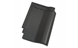 Керамическая черепица рядовая Koramic Alegra 8 Deep Black Engobe