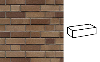 Кирпич клинкерный Westerwaelder Klinker WK 834EG, Grau nuanciert Edelglanz, 240*55*71 мм