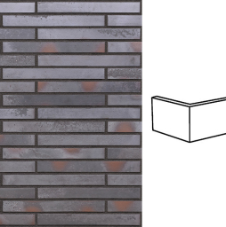 Клинкерная плитка угловая King Klinker KING SIZE LF06 Argon wall, 240*52*115*14 мм