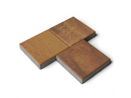 Плитка тротуарная Квадрат Б.1.К.6 листопад гладкий осень, 300*300*60 мм