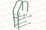 Лестница фасадная Borge (верхняя секция) оцинкованная RAL 6002, 1,8 м