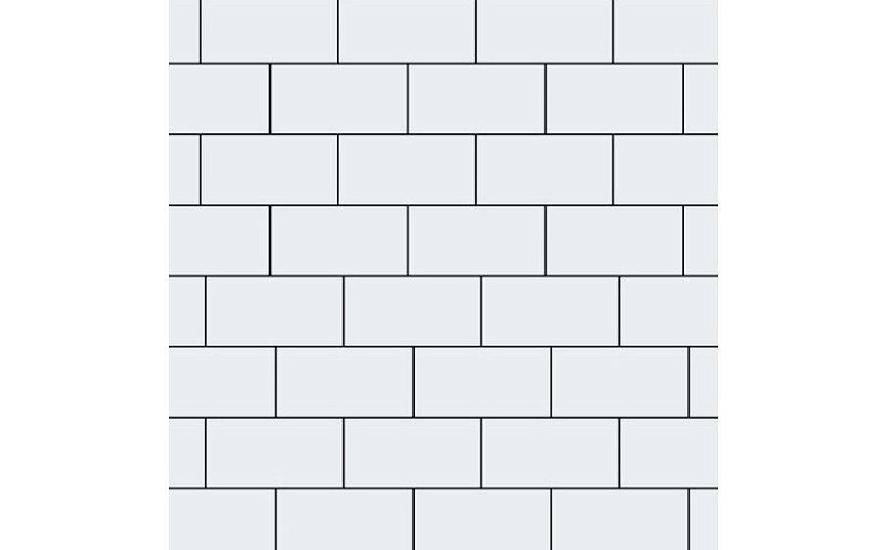 Плитка тротуарная SteinRus Прямоугольник А.6.П.4 гладкая, белый, 200*100*40 мм