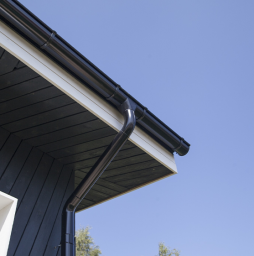 Водосточная система Grand Line Rooftop dRain PU 125/90 мм, RAL 9005