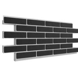 Термопанель ППС с клинкерной плиткой толщиной 12 мм BestPoint Classic Graphite 1145*470*80 мм