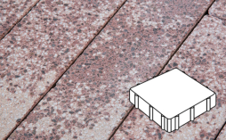 Плитка тротуарная Готика, Granite FINERRO, Квадрат В.3.К.10, Сансет, 300*300*100 мм
