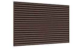 Забор-жалюзи Aquasystem PURAL MATT BT, Kombo, RAL 8017, фактурная