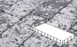 Плитка тротуарная Готика, Granite FINERRO, Плита Б.8.П.10, Диорит, 800*400*100 мм