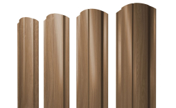 Штакетник Полукруглый Slim фигурный Print Elite Honey Wood
