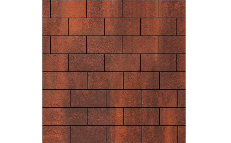 Плитка тротуарная SteinRus Прямоугольник Б.6.П.6 гладкая, ColorMix Брук, 200*100*60 мм