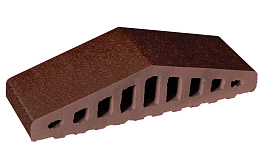 Клинкерный заборный элемент King Klinker 02 Brown-glazed, 310/250*100*78 мм