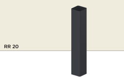 Водосточная труба Orima К9*9, RR 20 для системы D 110/85*85 мм, 1 м
