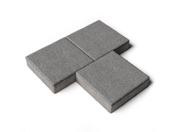 Плитка тротуарная Квадрат Б.1.К.8 гранит серый, 300*300*80 мм