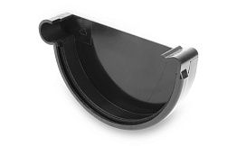 Заглушка левая Galeco для системы PVC D 130/100 мм, RAL 7021