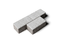 Плитка тротуарная Прямоугольник Б.2.П.8 стоунмикс белый, 200*100*80 мм