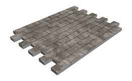 Плитка тротуарная SteinRus Прямоугольник А.6.П.4, гладкая, Сангай, 200*100*40 мм