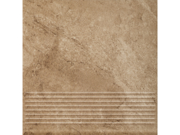 Клинкерная ступень с насечками Paradyz Mattone Pietra, Beige, 300*300*8,5 мм