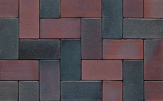 Клинкерная брусчатка Muhr №04S Rotbraun-bunt spezial, 200*100*40 мм