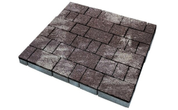 Плитка тротуарная SteinRus Старый город Б.2.Фсм.6, Native, ColorMix Браун, толщина 60 мм