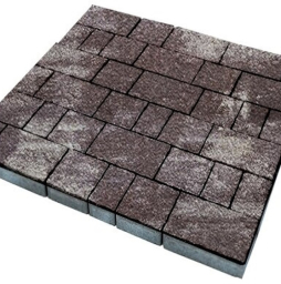 Плитка тротуарная SteinRus Старый город Б.2.Фсм.6, Native, ColorMix Браун, толщина 60 мм