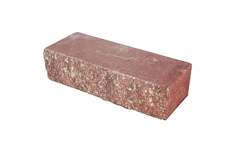 Кирпич гиперпрессованный Акварид, Дикий камень (ложок), Красный, полнотелый, 250*100*65 мм