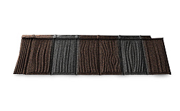 Композитная черепица рядовая Metrotile IShake Coffee grey