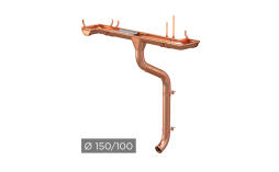 Водосточная система Aquasystem 150/100 мм медь