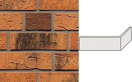 Клинкерная плитка угловая ручной формовки Feldhaus Klinker NF 9 W286 nolani viva rustico carbo 240*71*115*9 мм