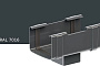 Воронка KROP PVC Квадрат для системы D 135/80*80 мм, RAL 7016
