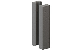 Утеплитель Г2 водосточной трубы KROP UNI PVC/STAL, 1000*200*200 мм