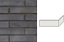 Клинкерная плитка угловая Uniceramix IRON UX15 Black iron, 50*168*52*12 мм