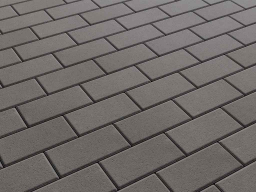 Плитка тротуарная Прямоугольник А.2.П.4 стандарт гладкий черный, 200*100*40 мм 