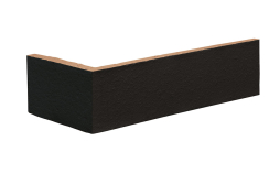 Клинкерная плитка угловая King Klinker Dream House 18 Volcanic black RF10, 250*65*120*10 мм