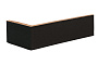 Клинкерная плитка угловая King Klinker Dream House 18 Volcanic black RF10, 250*65*120*10 мм