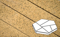 Плитка тротуарная Готика, City Granite FERRO, Полигональ Б.8.Фсм.8, Жельтау, 893*780*80 мм