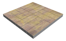 Плитка тротуарная SteinRus Гранада Б.7.П.8, Native, Тахель, 600*200*80 мм