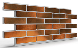Термопанель на пенополистироле (ППС) с клинкерной плиткой BestPoint Retro Brick Curry 1145*470*40 мм